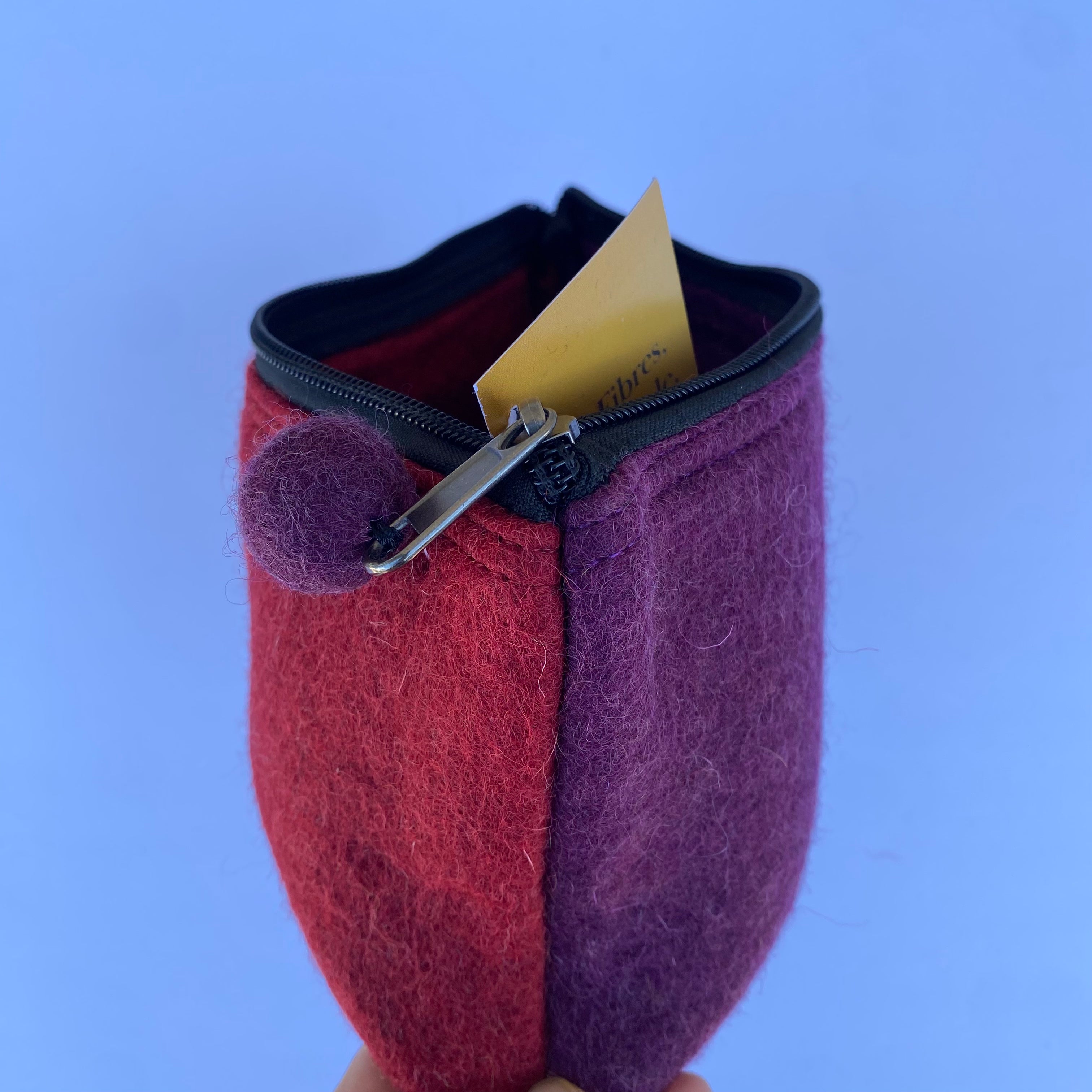 Fibres of Life - Two-Tone Zip Pouch. Bag