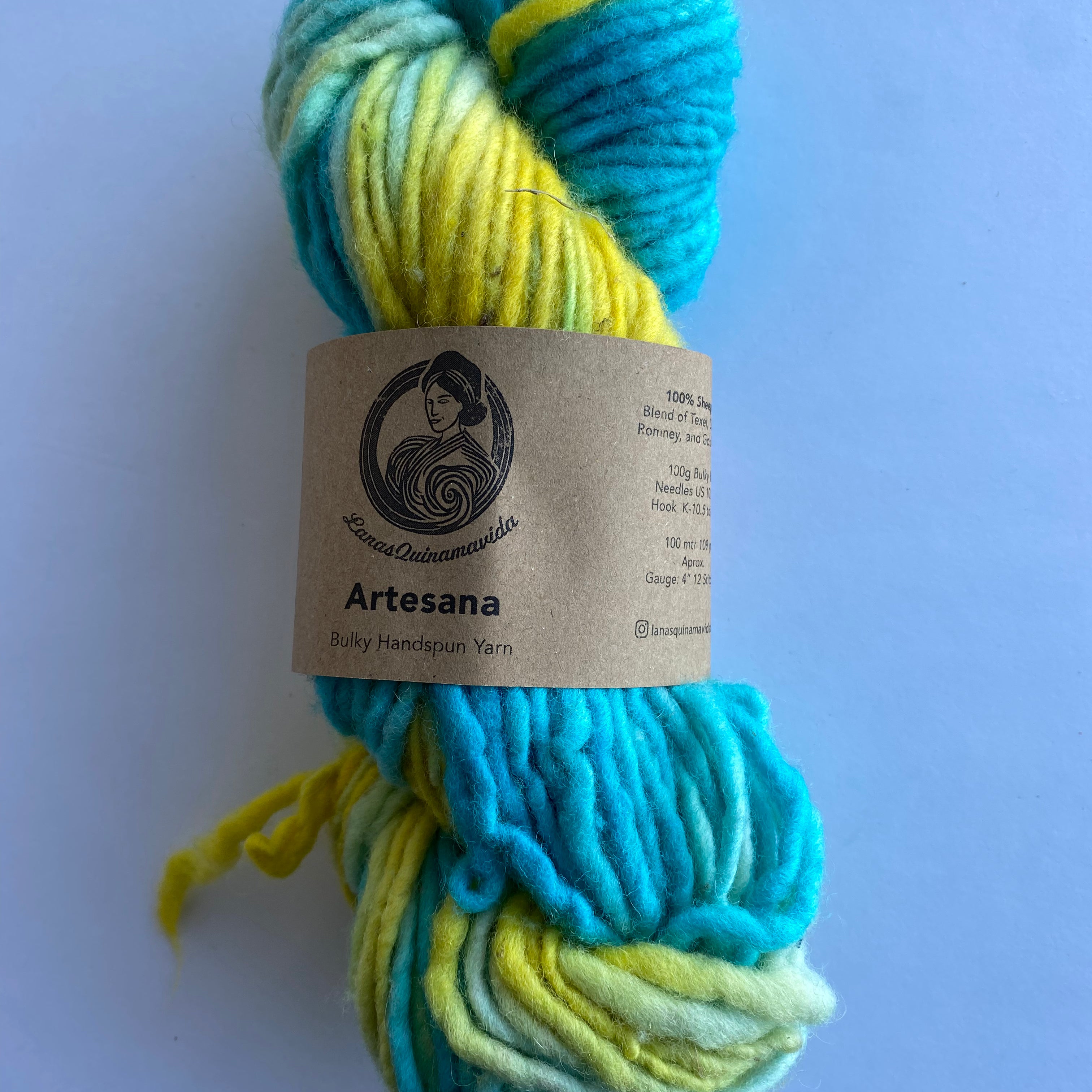 Artesana-LanasQuinamavida - Chunky Hand Spun Yarn