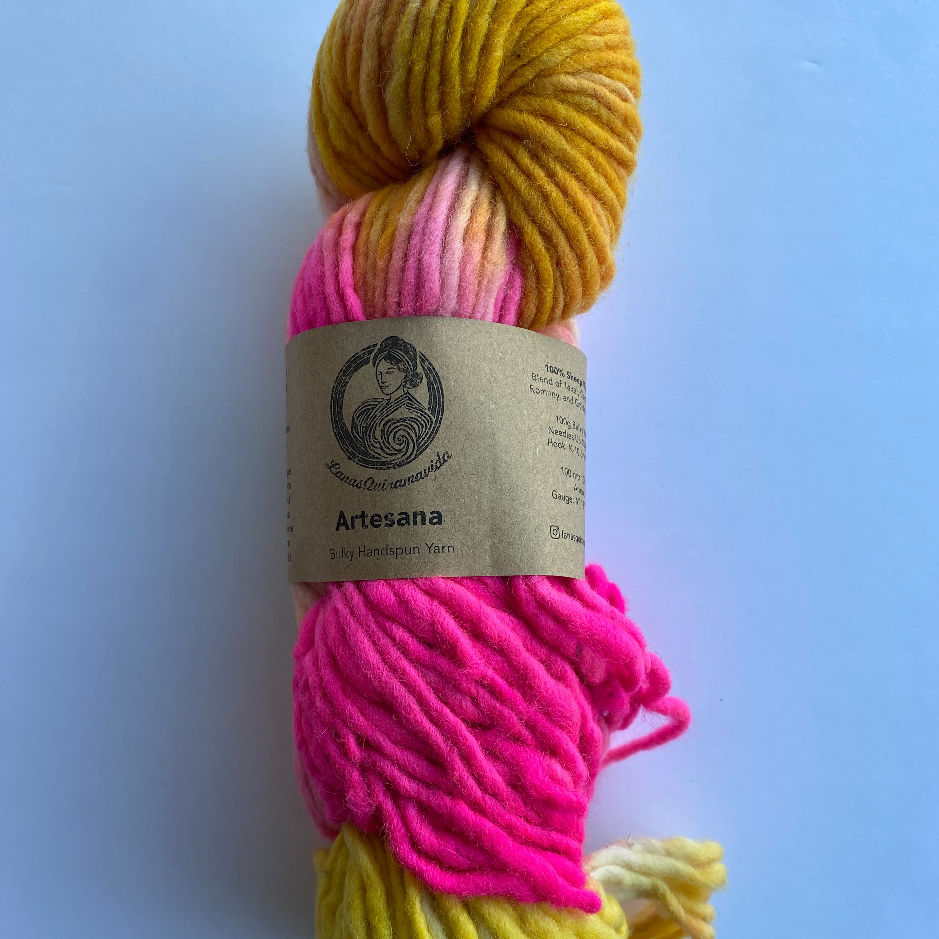 Artesana-LanasQuinamavida - Chunky Hand Spun Yarn