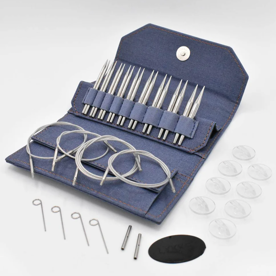 Lykke- interchangeable Circular (3.5 inch needle) (9 needles/ US3-10 1/2)