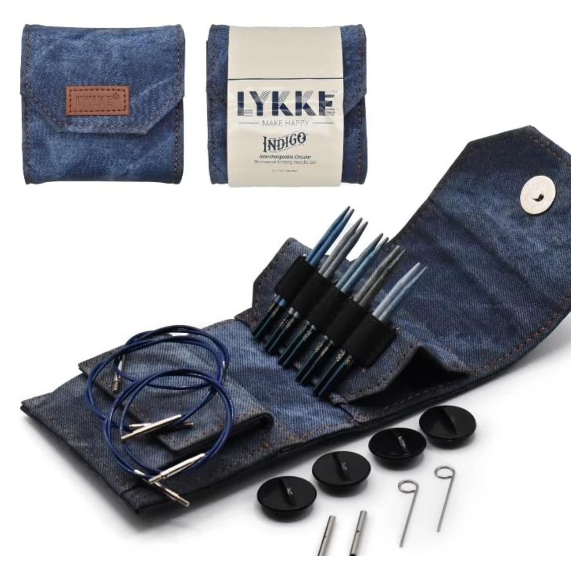 Lykke- Small interchangeable Circular Needle Set- 3.5 inch (5 needles US3-7)