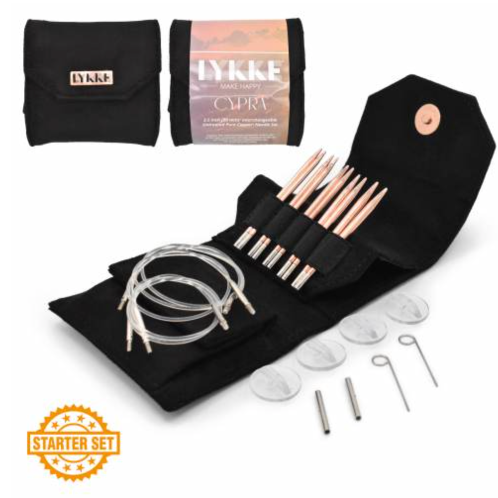 Lykke- Small interchangeable Circular Needle Set- 3.5 inch (5 needles US3-7)