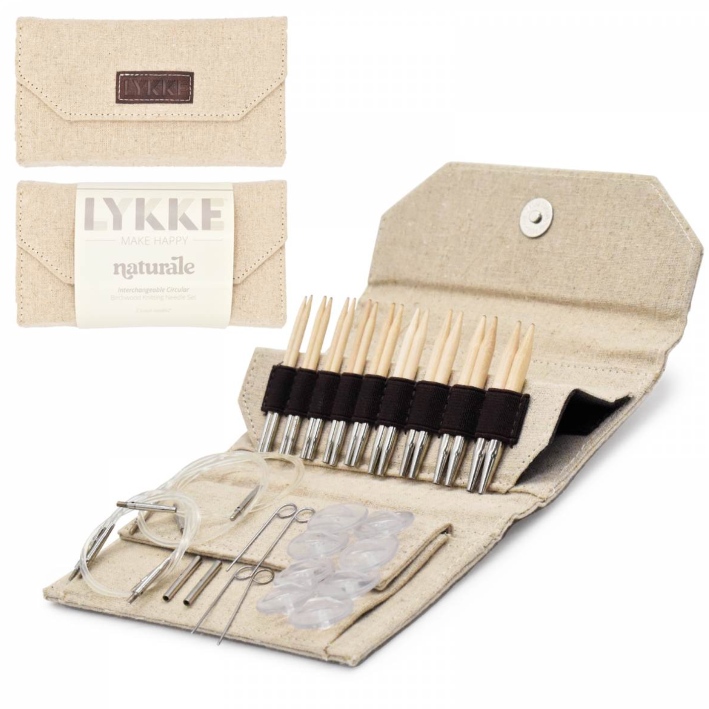 Lykke- interchangeable Circular (3.5 inch needle) (9 needles/ US3-10 1/2)