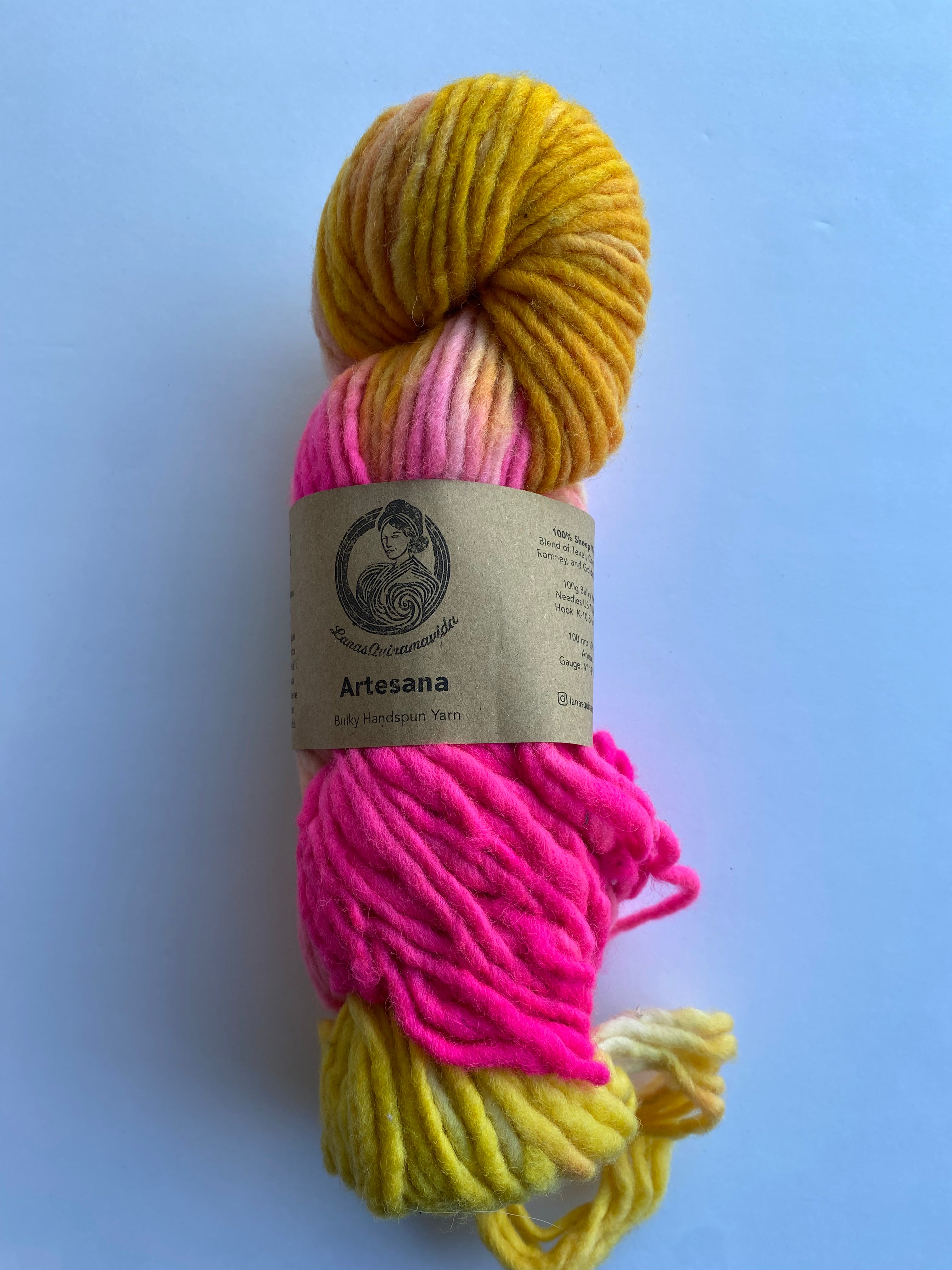 Artesana-LanasQuinamavida - Chunky Hand Spun Yarn