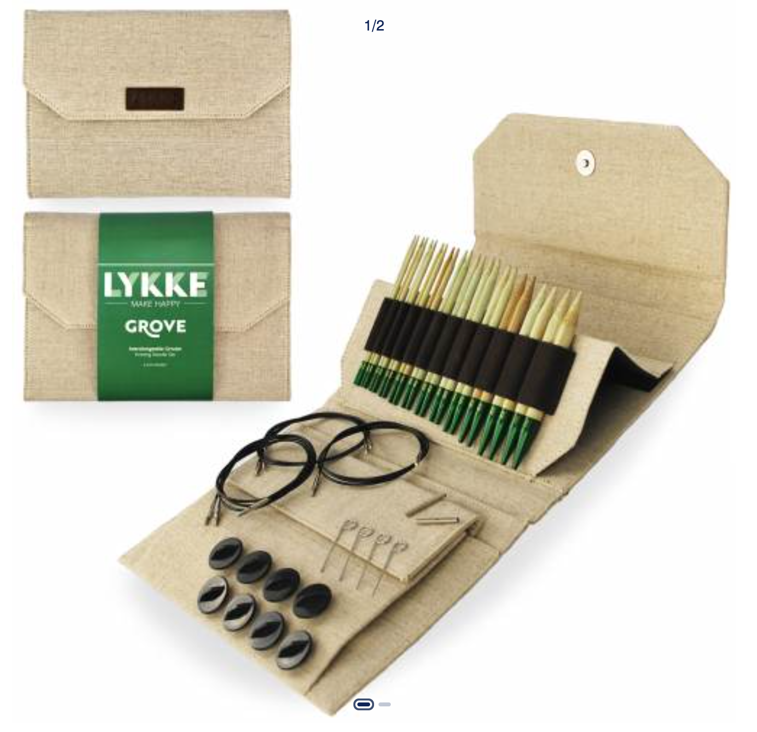 Lykke- Interchangeable Circular (5 inch needle) (12 needles)